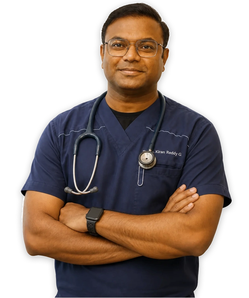 Dr. Kiran Reddy Chennuri, MCh Orthopaedics (UK), shoulder and sports medicine surgeon at Kindle Clinics